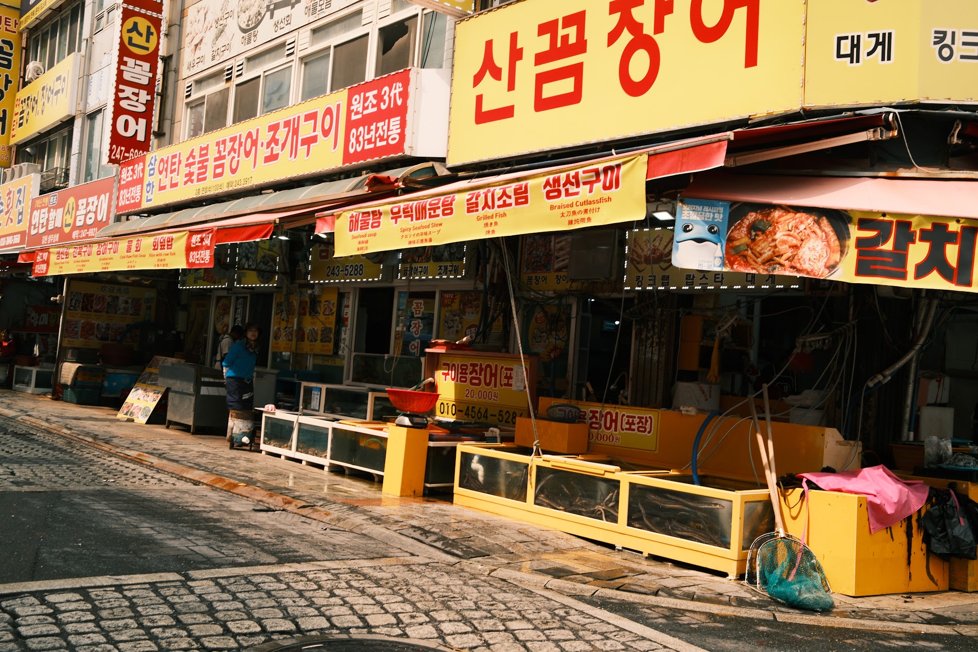 Busan's Jagalchi Market at 5 AM — when the fishermen unload and the haenyeo women start selling